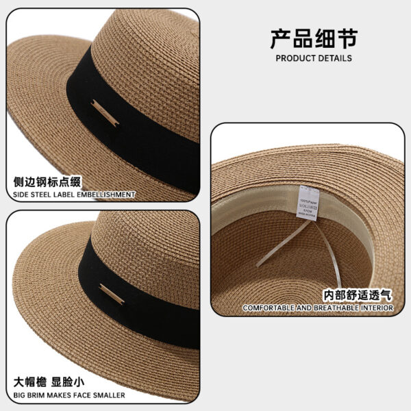 Women’s Wide Brim Straw Hat - Image 2