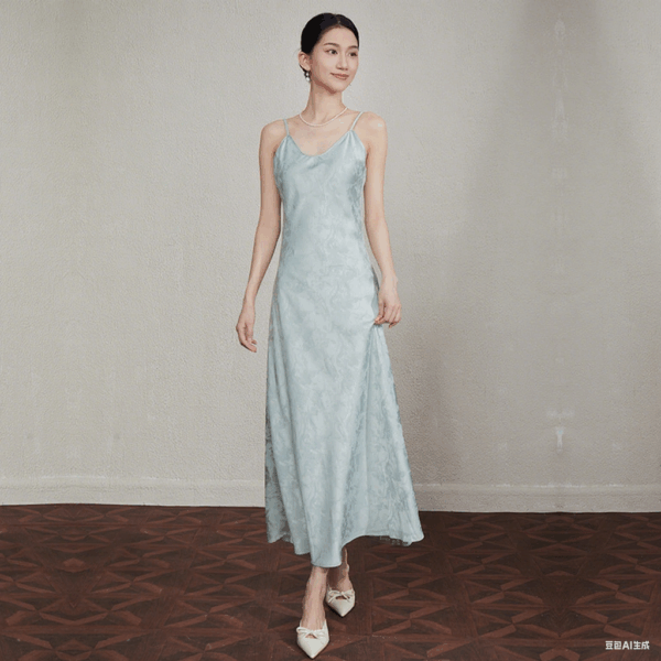 Sleeveless V-Neck Maxi Dress - Image 2